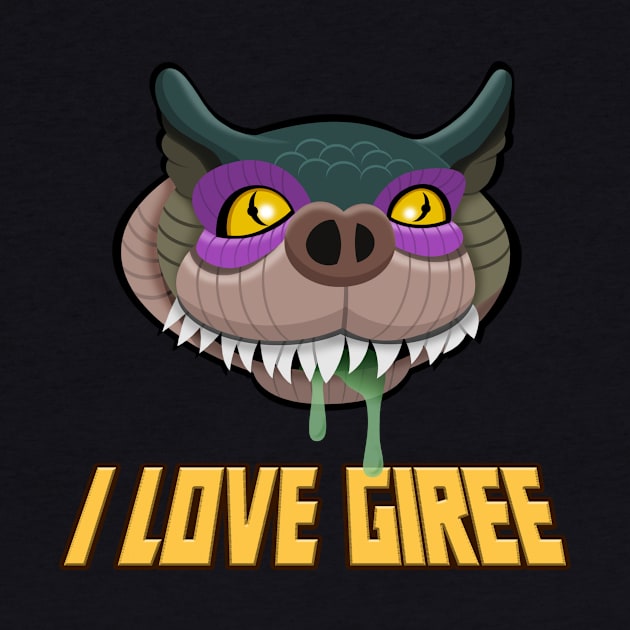 I Love Giree - No Heart - Yellow by Monster Maxson Productions LLC